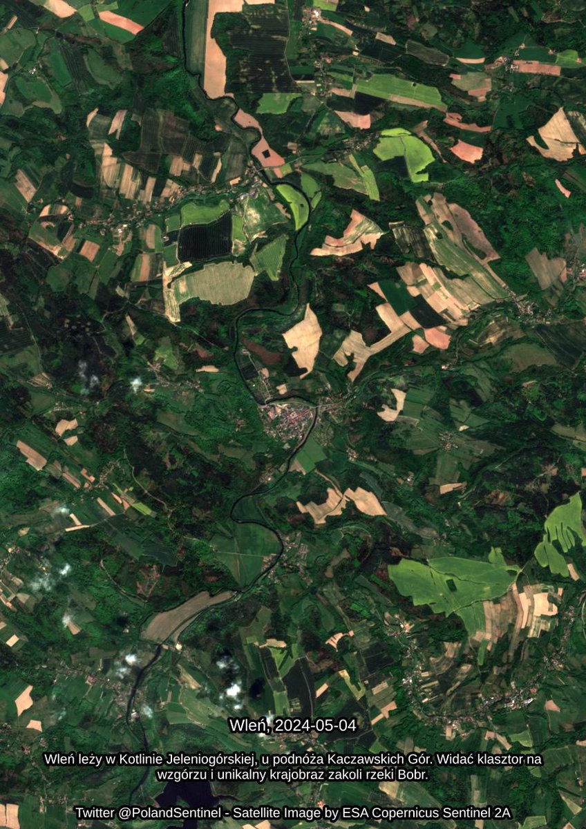 Wleń - 2024-05-04 - Satellite Image by ESA Sentinel 2A - #SatelliteImagery #Copernicus #Sentinel2