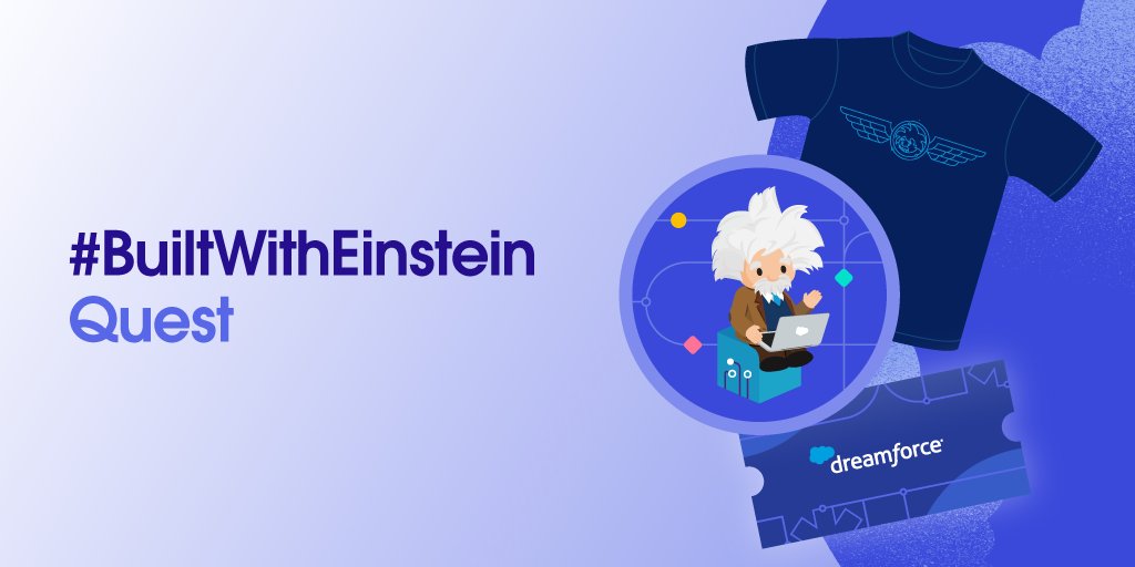 🔧 Complete the #BuiltWithEinstein Quest, #AwesomeAdmins!

Build a prompt template with Prompt Builder or an action with Copilot Builder, share your innovation, + enter for a chance to win* incredible prizes: sforce.co/49J5hCN

*Restrictions apply. See official rules.