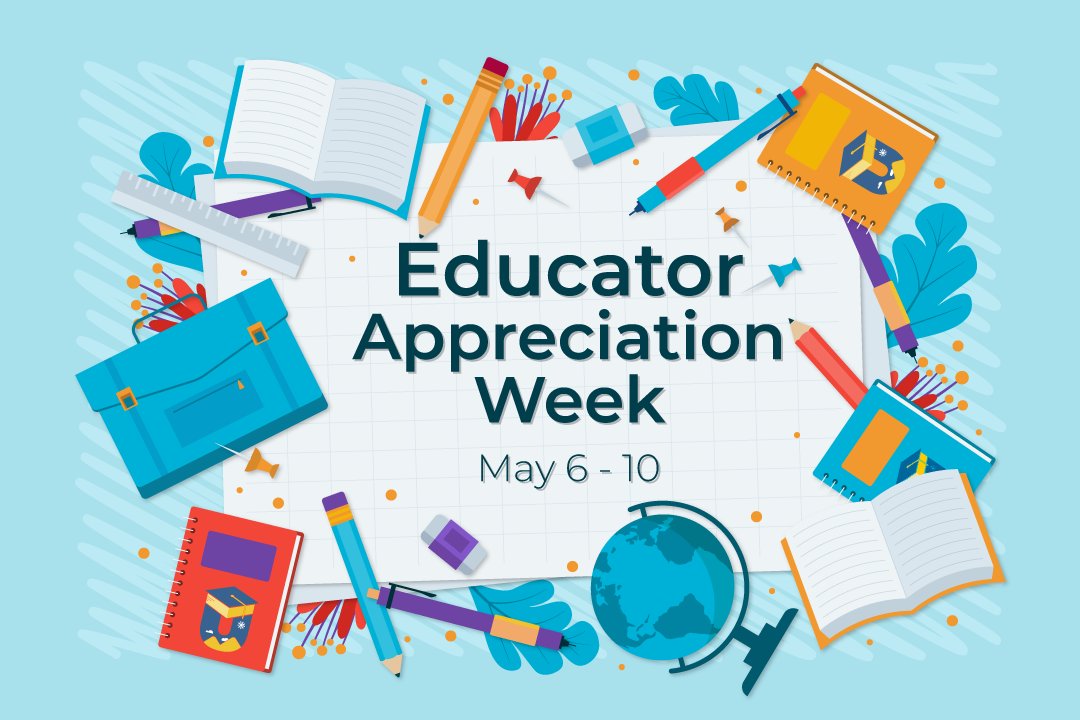 Happy Educator Appreciation Week! In Union ESD, we acknowledge that all staff play a vital role in inspiring hope and empowering all students to courageously pursue their goals and dreams. Thank you for all you do!