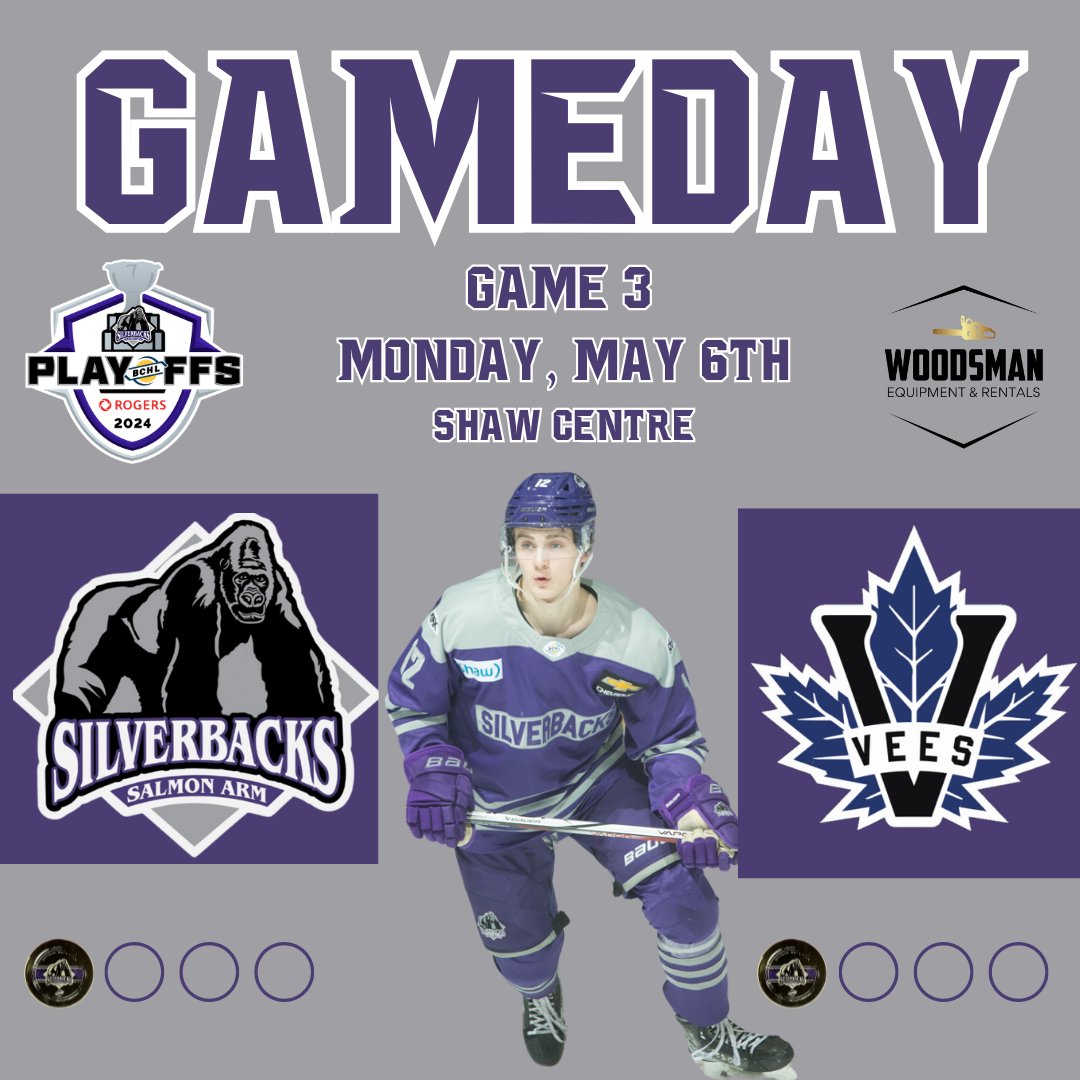 GAMDAY! 🦍 Hockey returns to the Shaw Centre for Game 3! Puck-drop is at 6:00 p.m. and can be found on Flo Hockey. Gameday is brought to you by Woodsman Equipment.