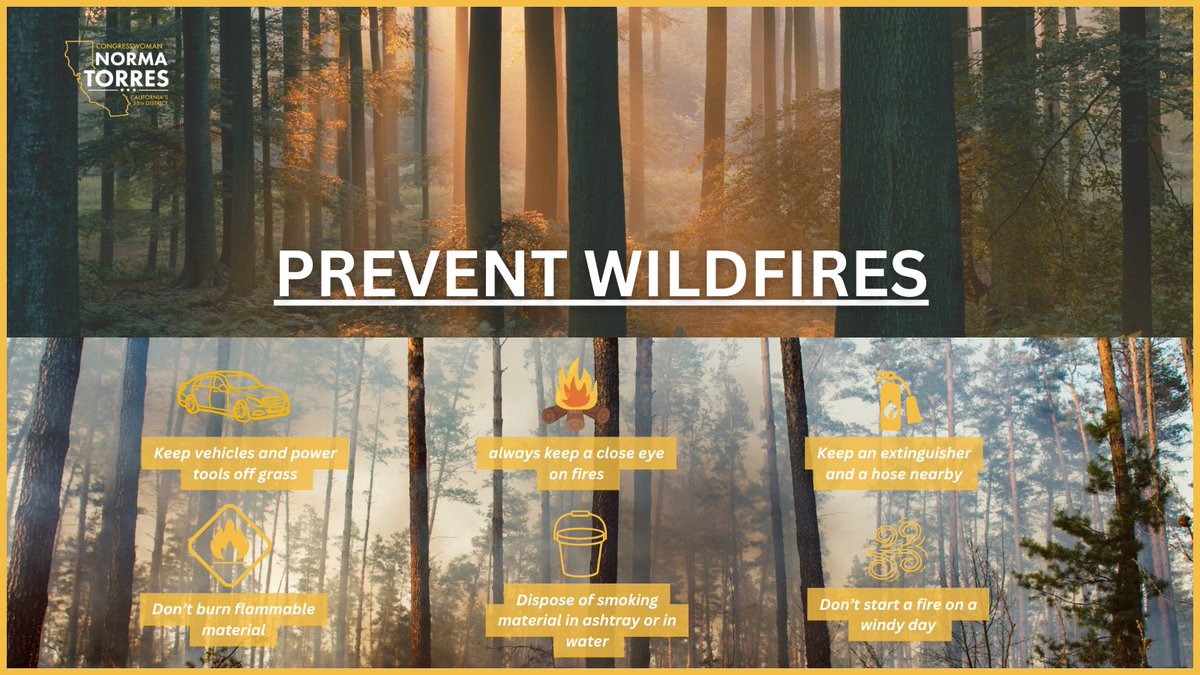 In recognition of #WildfirePreparednessWeek, it’s important that all #CA35 families know what they can do to be prepared ahead of Wildfire season. My resolution raises awareness of essential safety measures to keep Americans safe.