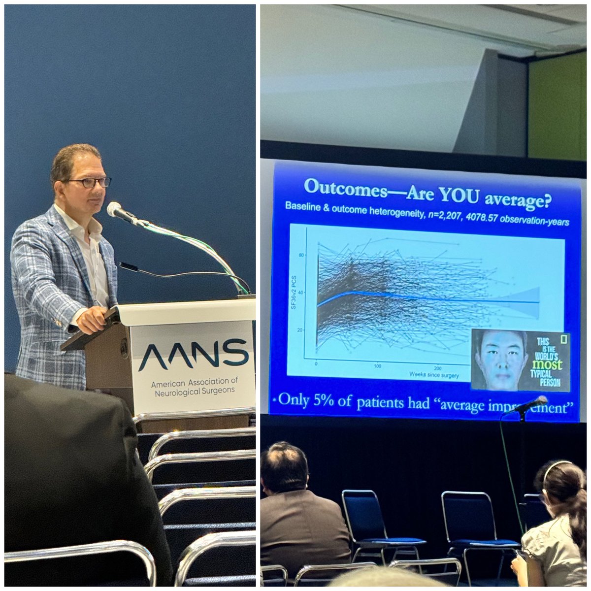 Great talk this morning from @camesmd about how far we’ve come and the impact of using #artificialintelligence in spine surgery. He emphasized the importance and need of better datasets in all areas of #neurosurgery. #AANS2024 @AANSNeuro @NeurosurgUCSF