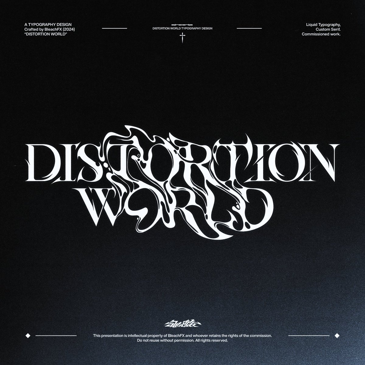 DISTORTION WORLD Typography Design