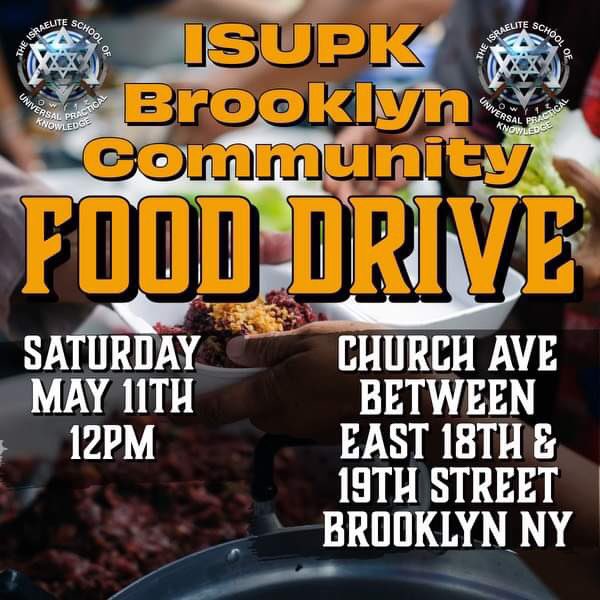 ISUPK HQ  FOOD DRIVE UNDER COMMANDING GENERAL YAHANNA #ISUPK #commandinggeneralyahanna #food #community #helpingothers #love #family #free #nonprofit #newyork #BROOKLYN