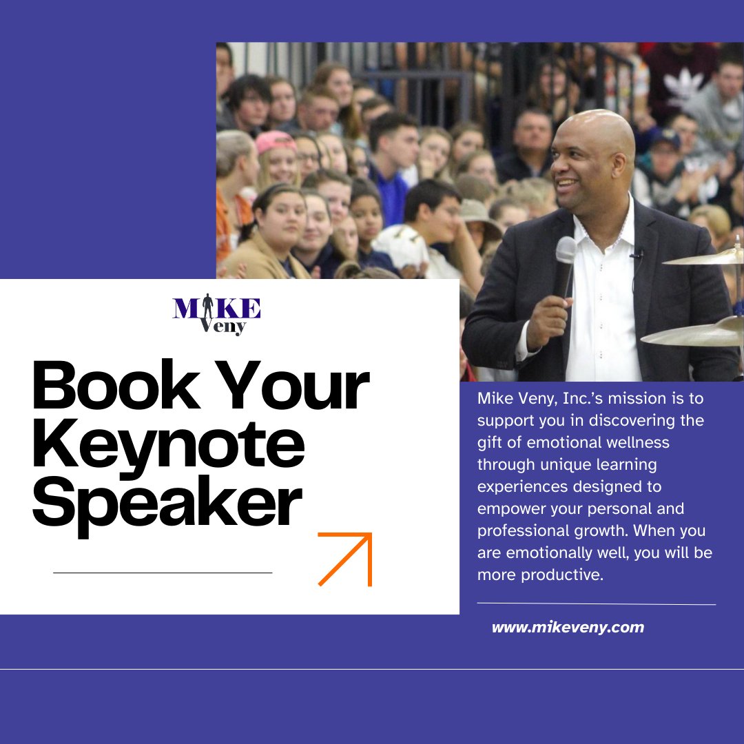 As an inspirational keynote speaker and workshop facilitator, Mike Veny delivers: * Education with actionable outcomes * Engagement in live and virtual settings * Entertainment with high-energy I invite you to download my speaker kit! 🔗 keap.page/xcc215/speaker…