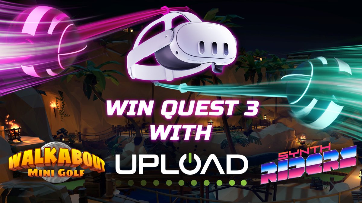 Synth Riders 🤘 (@synthridersvr) on Twitter photo ✨ QUEST 3 GIVEAWAY ✨
What's that? You don't have <a href="/MetaQuest/">หมอโดนัทยะลาในเมือง</a> 3? Well, we're giving away a FREE #metaquest3 headset in collaboration with <a href="/UploadVR/">UploadVR</a> to celebrate the Synthabout Bundle with <a href="/WalkaboutMG/">Walkabout Mini Golf™ VR + iOS</a>!
👇 Full details below 👇
gleam.io/SXmrk/synthabo… ✨ QUEST 3 GIVEAWAY ✨
What's that? You don't have <a href="/MetaQuest/">หมอโดนัทยะลาในเมือง</a> 3? Well, we're giving away a FREE #metaquest3 headset in collaboration with <a href="/UploadVR/">UploadVR</a> to celebrate the Synthabout Bundle with <a href="/WalkaboutMG/">Walkabout Mini Golf™ VR + iOS</a>!
👇 Full details below 👇
gleam.io/SXmrk/synthabo…