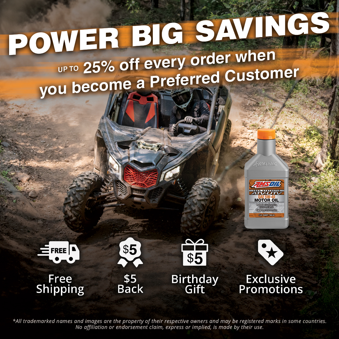 You like keeping your machine in top shape, and we like helping you save money. 🙌 Get up to 25% off on all AMSOIL products by joining our Preferred Customer program. It’s that simple. Sign up here to start saving, plus enjoy exclusive benefits >> bit.ly/3vWd8PT