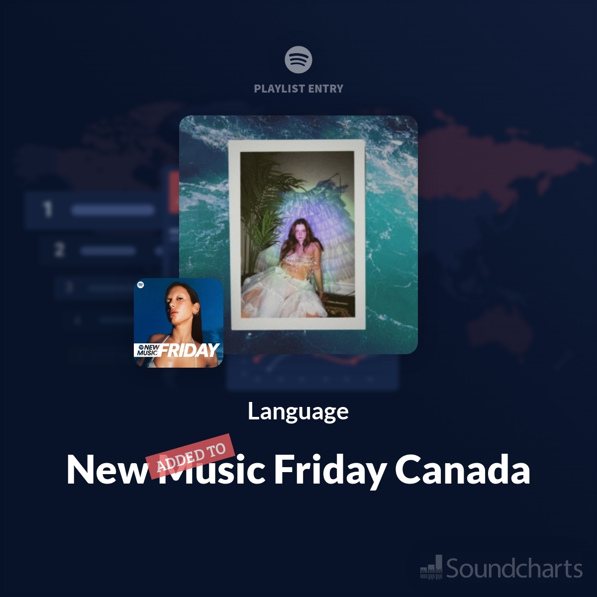 @carysofficial 🎉 Congratulations! 'Language' has been featured on 'New Music Friday Canada' playlist on Spotify! 🎧