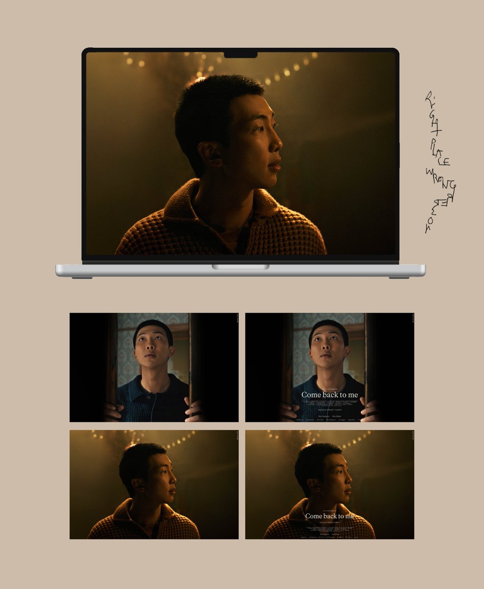 RM 'Come back to me' Poster  
‘Right Place, Wrong Person’

Laptop Wallpapers [4 pictures]  

#Namjoon #RM #BTS #BTSARMY #BTSWALLPAPER #btslockscreen #RightPlaceWrongPerson #RMISCOMING #ComeBackToMeByRM #Comebacktome