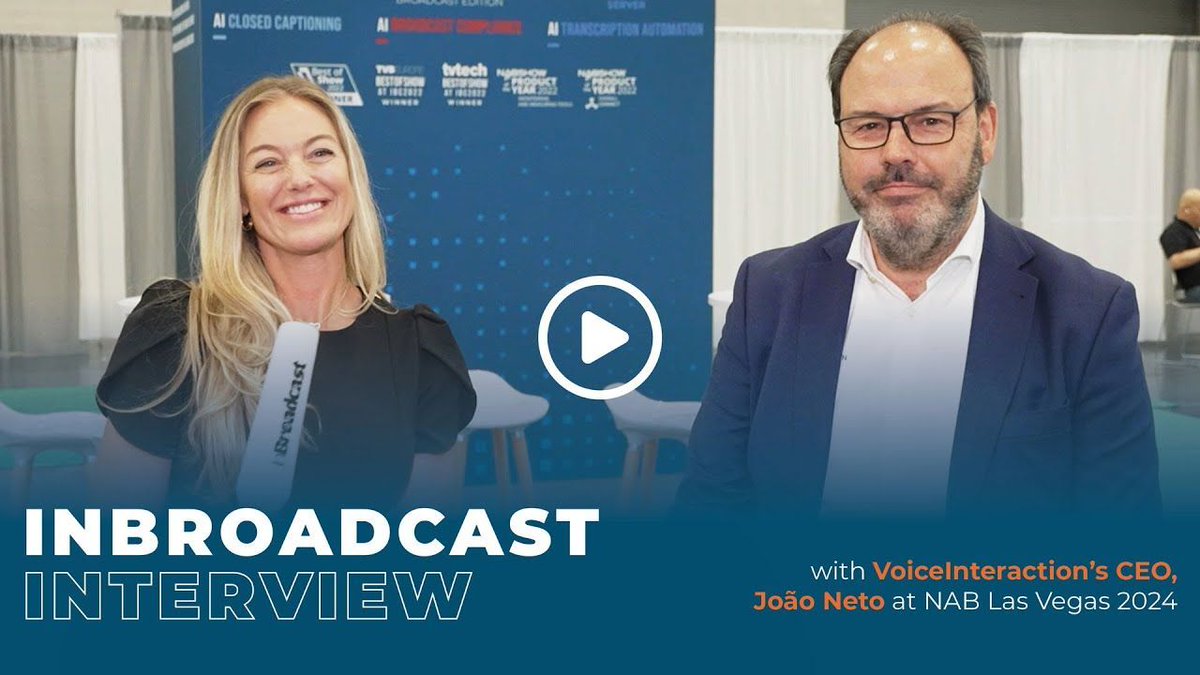 During #NABShow, CEO João Neto spoke with InBroadcast about current trends in the sector, specifically how MMS' media generation can help broadcasters easily manage their online presence. Watch the full interview on YouTube to learn more: buff.ly/4dqwGg2