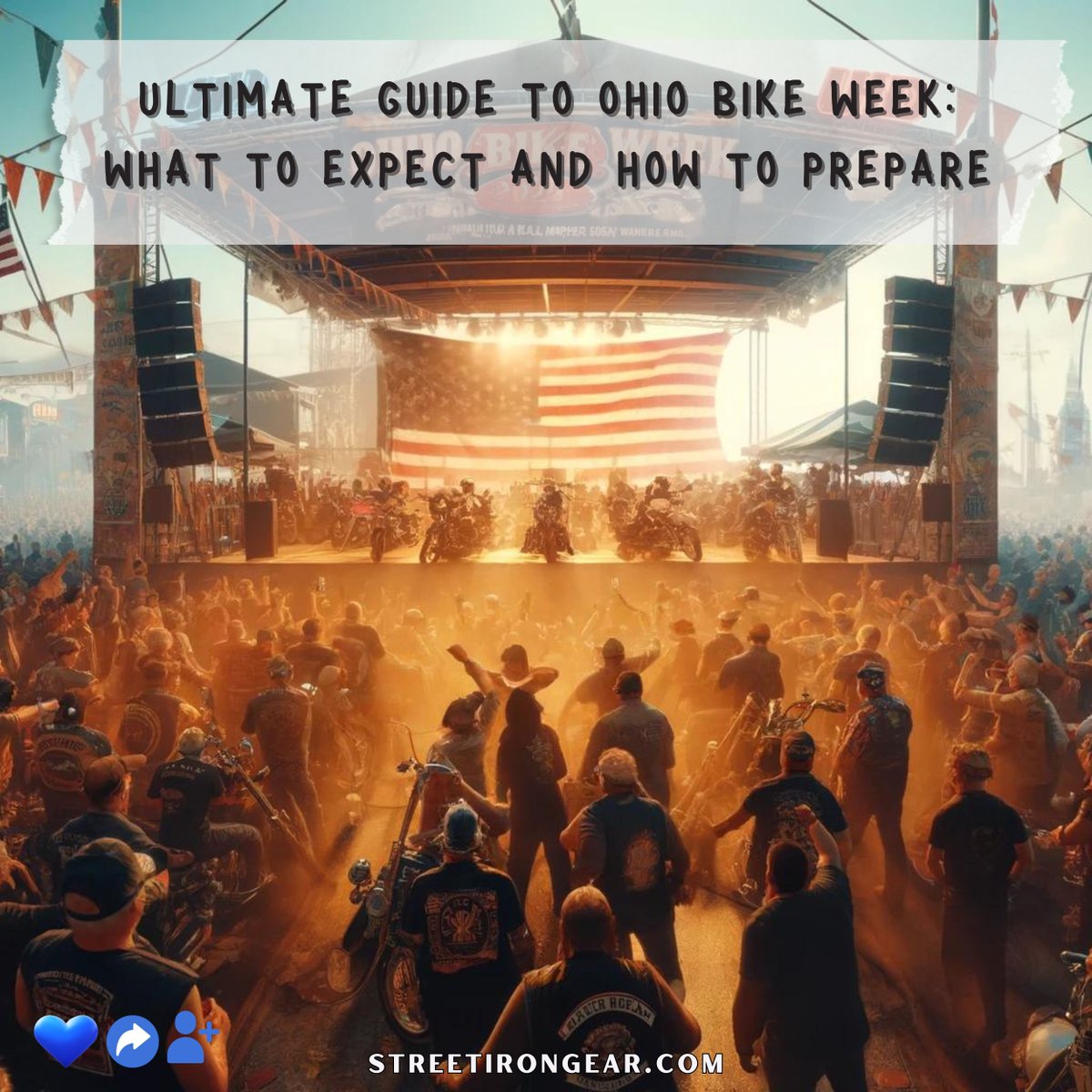 Ultimate Guide To Ohio Bike Week: What To Expect And How To Prepare 

Read on
buff.ly/4aXX1QW 

#OhioBikeWeek #BikeLife #BikerCommunity #RideOhio #MotorcycleAdventure #TravelOhio #StreetIronGear
