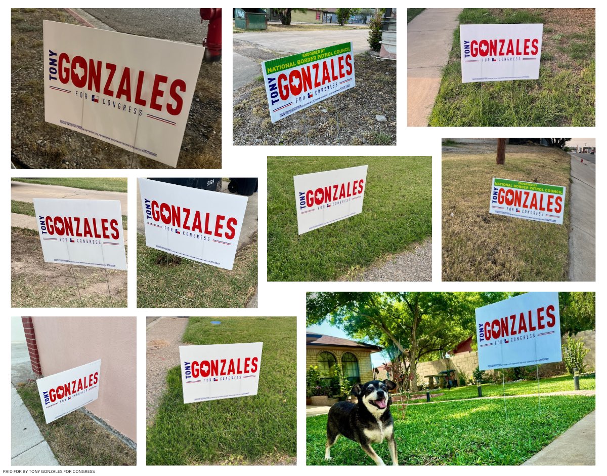 Great to see yard signs across #TX23! Let us know if you want one ⬇️