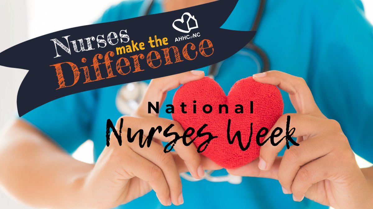 It's #NationalNursesWeek, we recognize #NursesMakeTheDifference. Be sure to #ThankANurse today as we share our appreciation for #hospice, #homehealth and #palliativecare nurses. @NCHomeCareTim ❤️