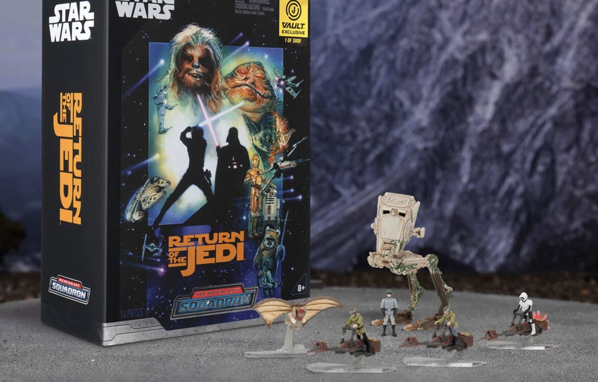 Thank you @Jazwares @JazwaresVault I had just ordered the #returnofthejedi40th Micro Galaxy Squadron Endor set, going to look awesome in my collection.