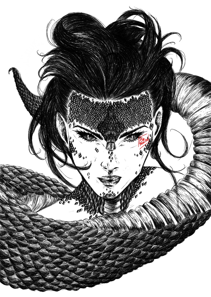 oryol

the half-serpent demigoddess from bicolano mythology 

#artph