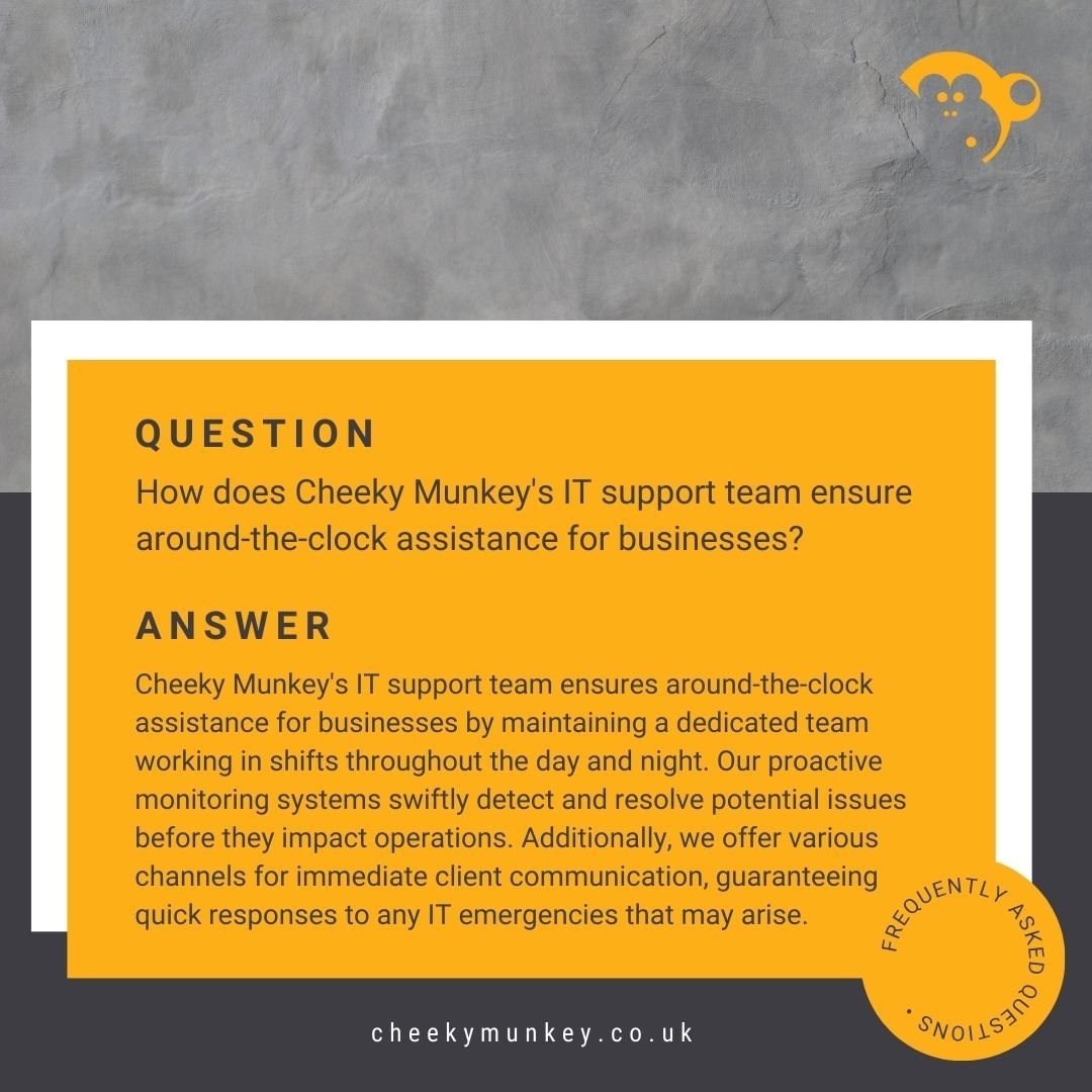 FAQ🌟
📌 buff.ly/45oUETA

.
.
.

#TechTroubleshooting #ITHelp #ITSecurity #BusinessTechSupport #ITStrategy #DataProtection #ITInfrastructureManagement #RemoteTechSupport #ITExpertsOnCall #ITServiceManagement #ITConsultancy #CyberSecuritySolutions #TechSupportSpecialists