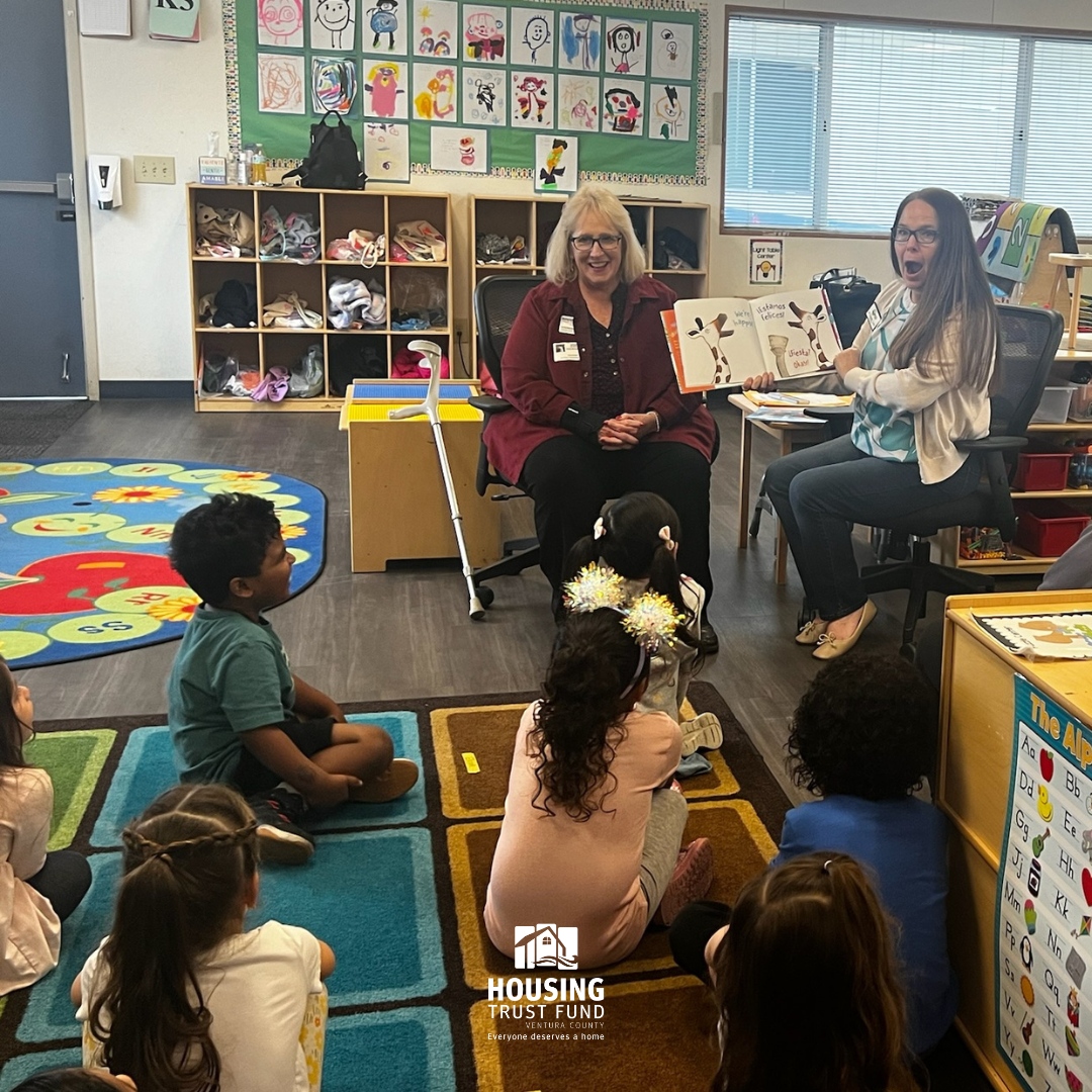 Last Friday, HTFVC & HLTVC CEO Linda Braunschweiger participated in the First 5: Take 5 and Read program at a pre-school in Camarillo. 

Linda and Superintendent Danielle Cortes read books to the class, happily sharing the importance of reading! 📚

#take5VC @first5ventura