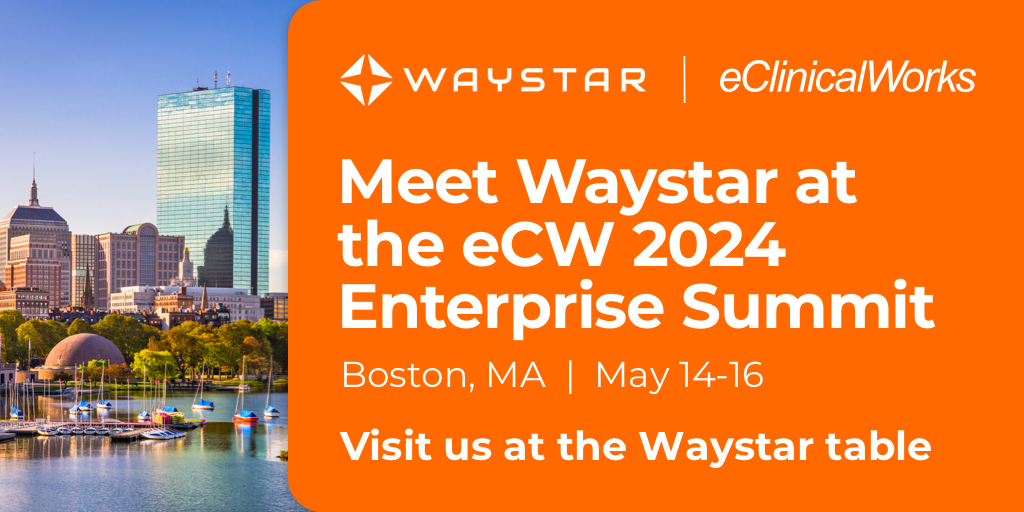 Attending the @eClinicalWorks 2024 Enterprise Summit next week? Stop by table 4 to speak with Waystar experts who will be sharing how our software can boost productivity and optimize financial performance. Chat with us: ow.ly/oTw350Rxsk6