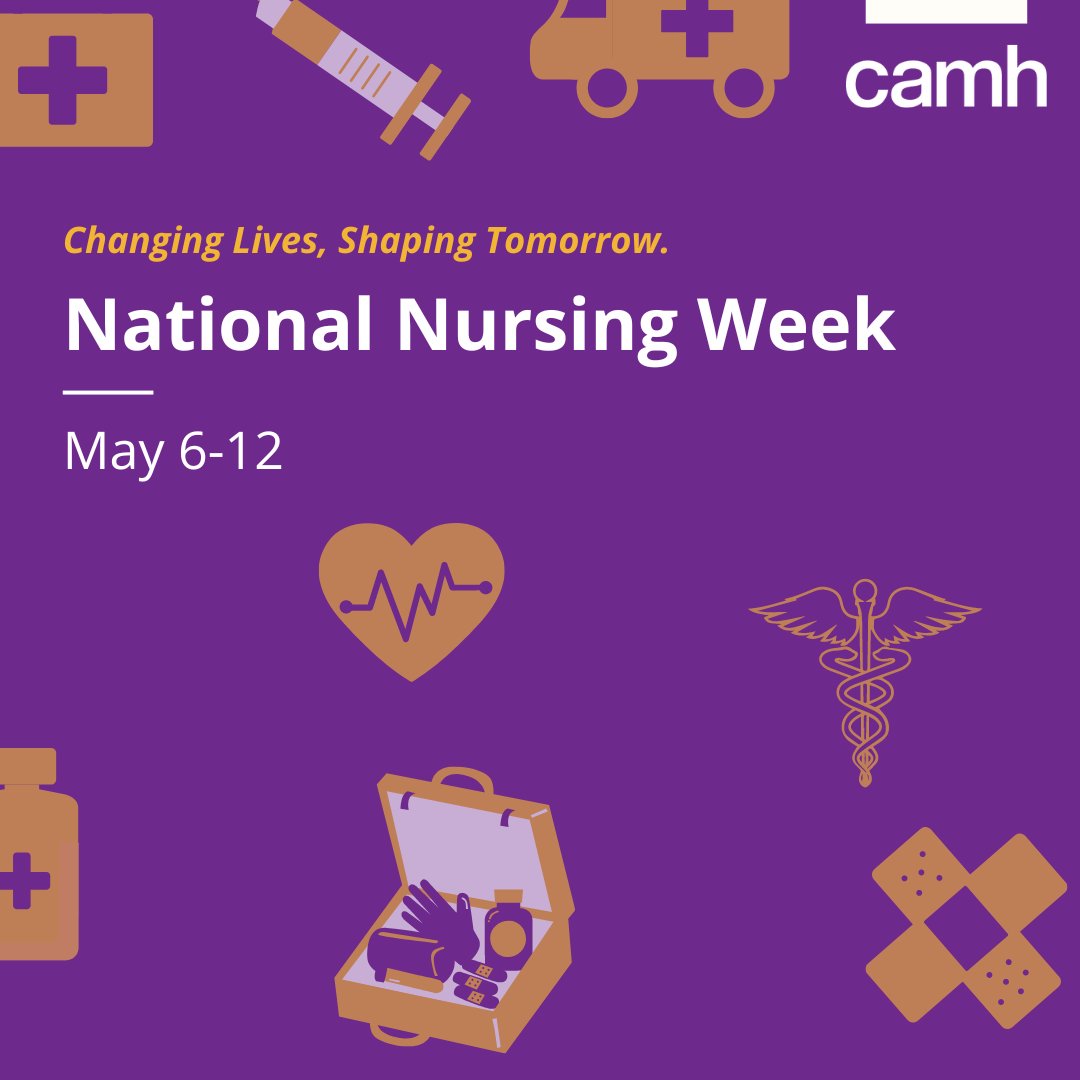 Happy #NursingWeek to all the extraordinary #nurses at CAMH and across #Canada. ⚕️ Nurses truly embody the belief that #MentalHealthIsHealth through their excellence, compassion and dedication to providing the best patient care. #CNA2024 #NursingWeek2024 #NationalNursingWeek
