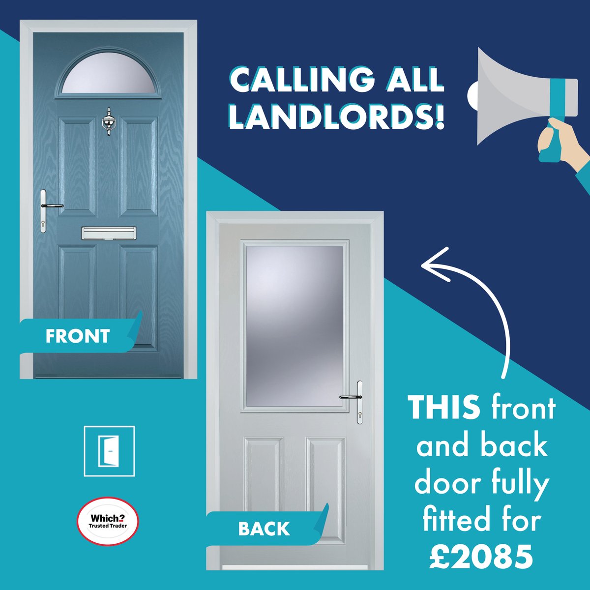 💼 Calling all landlords! Make your properties stand out in the rental market with our #bankholiday offer on this front and back door, fully fitted for just £2085

Durable, stylish, and tenant-approved!
loom.ly/oapNCWg

#BankHolidaySale #LimitedTimeOffer #RentalProperties