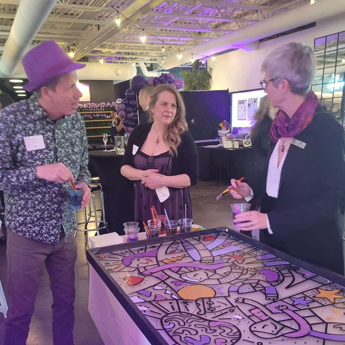 Had a wonderful time connecting with @EpilepsyCalgary CEO, Laura Dickson, and board member, Derek Payne, at the Purple Day by Night gala. 
  #yycAcadia #abLeg #purpledaybynight