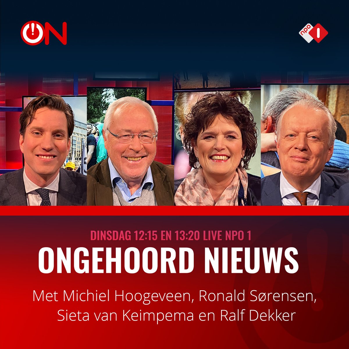 Di 7 mei in #OngehoordNieuws:

•⁠  ⁠22 jaar na moord #Fortuyn #demonisering springlevend
•⁠  ⁠Landbouwsector wankelt na nieuwe dreun #derogatie
•⁠  ⁠Bedrijven gebukt onder #greenbanking

Met @MPHoogeveen, Ronald Sørensen, @SietavK en @ralfdkkr.

12:15 én 13:20 live NPO 1