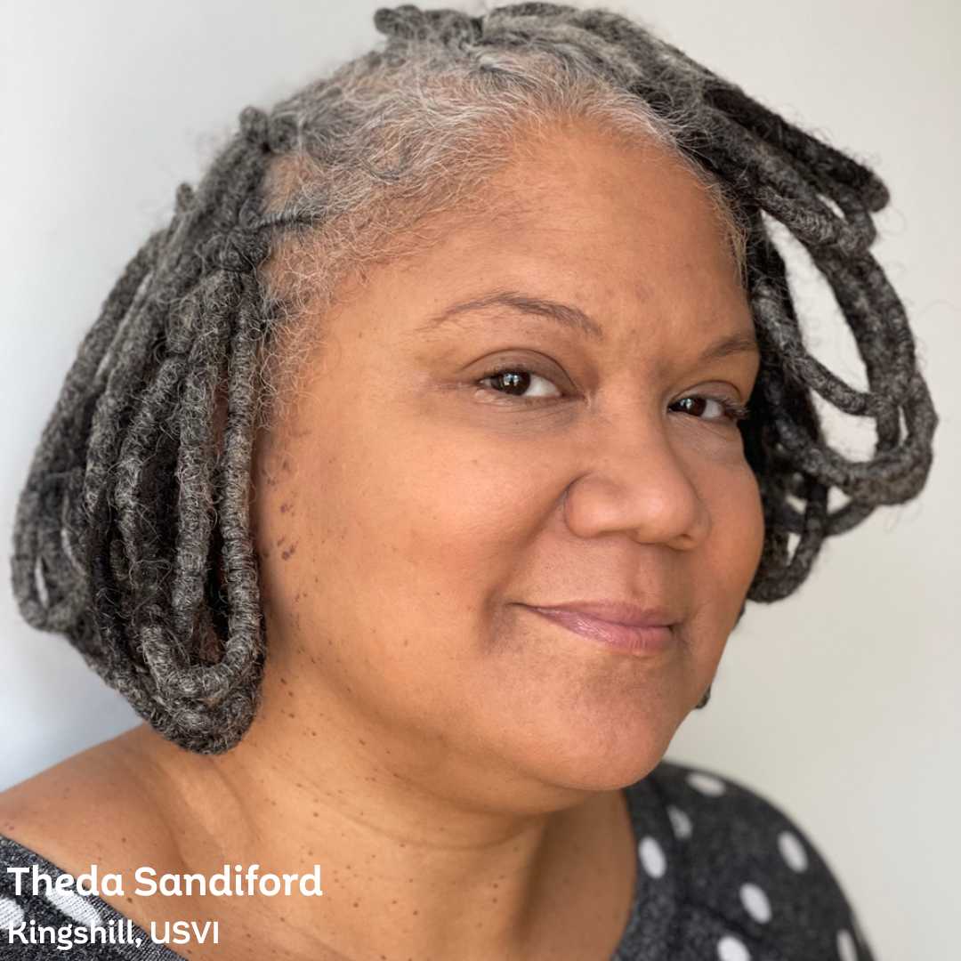 Meet the Mid Atlantic Leaders of Color Fellows! Theda Sandiford is an self-taught fiber and installation artist from St Croix, USVI. Sandiford melds various fibers with found materials through weaving, coiling, knotting, and jewelry-making. Learn more: ecs.page.link/F7WF6