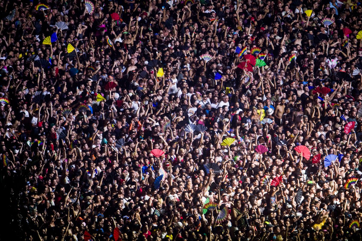 This is what a 1.6 million-person concert looks like. The enormous crowd gathered for Madonna's free show at Copacabana Beach in Brazil over the weekend.