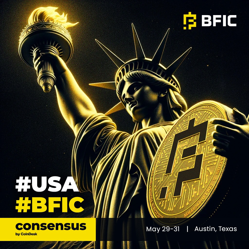 BFIC Community, buckle up for an exhilarating ride towards the moon!🚀

BFIC's sponsorship of Coindesk Consensus 2024 in Austin, Texas 🇺🇸 marks the beginning of an incredible rise
This is not just an event; it's a pivotal moment that will shape the future of Crypto!

See you at…