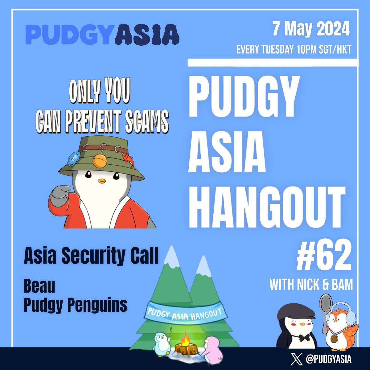 It’s time for our Asia Security Call with @beausecurity for a safety and security update 🤝 Remember, only YOU can prevent scams. Set your reminders👇🏼: twitter.com/i/spaces/1PlJQ…