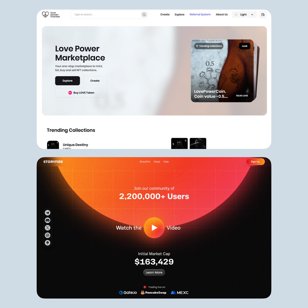 ZachUXUI's tweet image. More than 60% visitors will close the second website in the first 5-10 seconds.

Why?

Because it&apos;s wasting people&apos;s time.

The second website is not as understandable and straight-forward as the first one. You have to make twice as many actions to know what the project is about.…