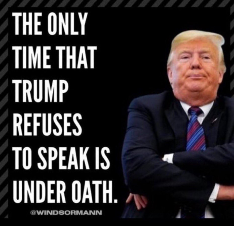 Mr. Big Mouth has plenty to say, badmouths everyone, is tough as hell, and lies with impunity until he has the chance to speak under oath! 

No, he cannot handle the truth because it will never set his criminal ass free.
#FreshUnity
#TrumpDidThis