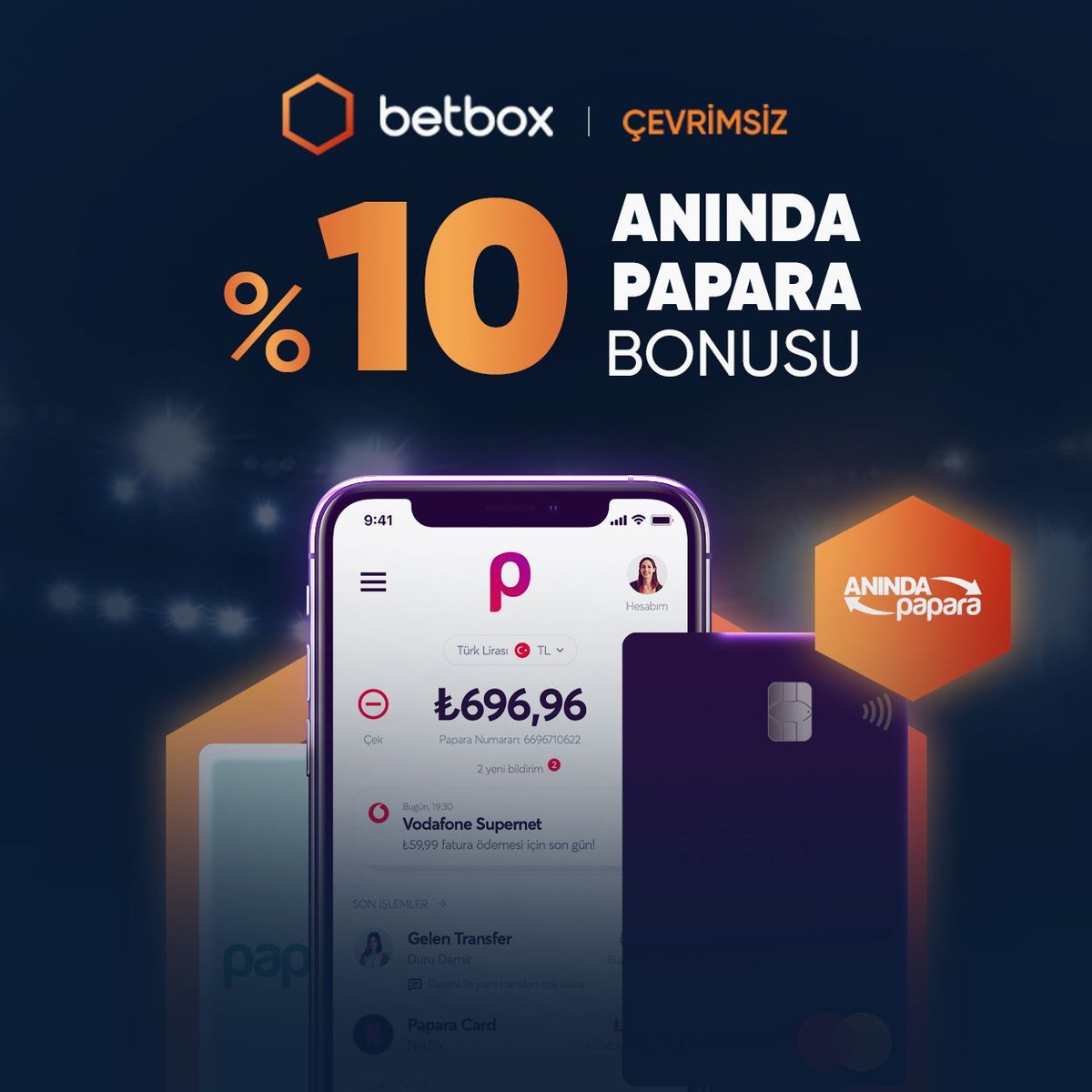 ✅ Yatırımda yeni güvenilir liman! 🍀 Anında Papara yatırımları %10 daha karlı 💸 Anında Papara yatırımlarınıza %10 Çevrimsiz Bonus 💰 Günlük ₺2.000.000 Çekim Limiti de Box'ta seni bekliyor! ✅ Box her zaman kazandırır. ws.tc/Betbox