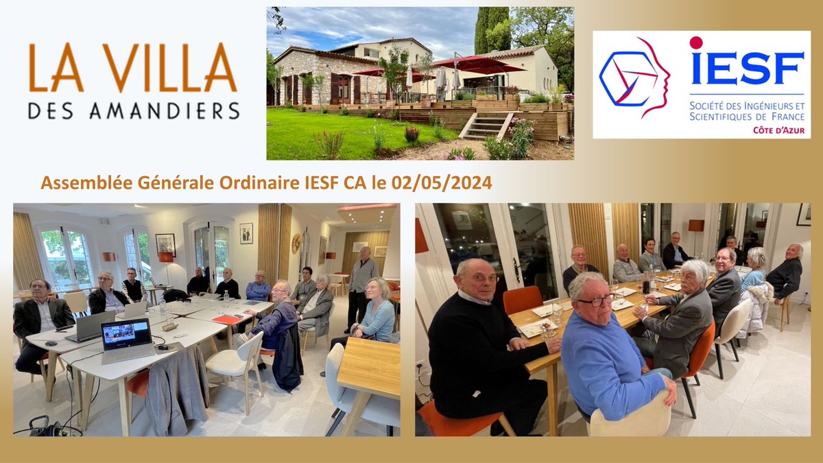 Notre Assemblée Générale ordinaire s’est tenue le 02 mai à la Villa des Amandiers