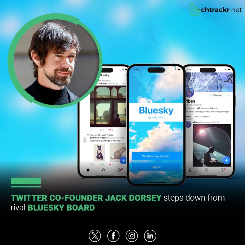 Twitter Co-founder and former CEO @jack Dorsey steps down from Bluesky board, the rival company he introduced in 2019. 

He initially launched Bluesky as a side project during his Twitter tenure, and transitioned it into microblogging platform.

#JackDorsey #Bluesky #Twitter