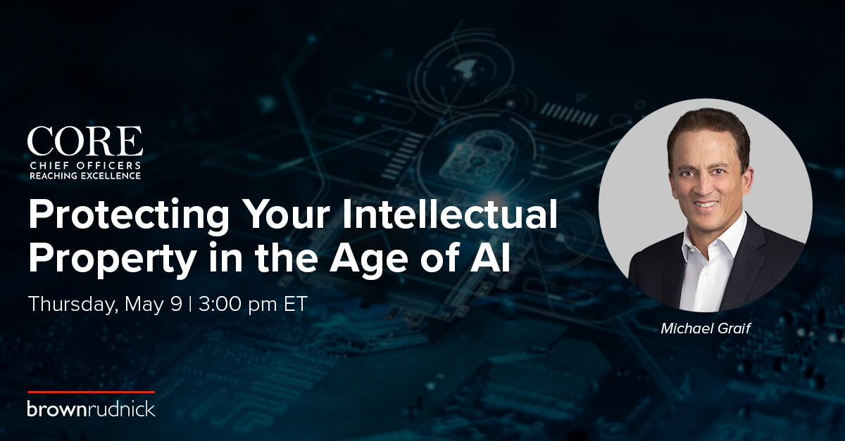 On Thursday, May 9, partner Michael Graif will lead a discussion for an International Housewares Association CORE webinar on how to protect #intellectualproperty in the age of #artificialintelligence.