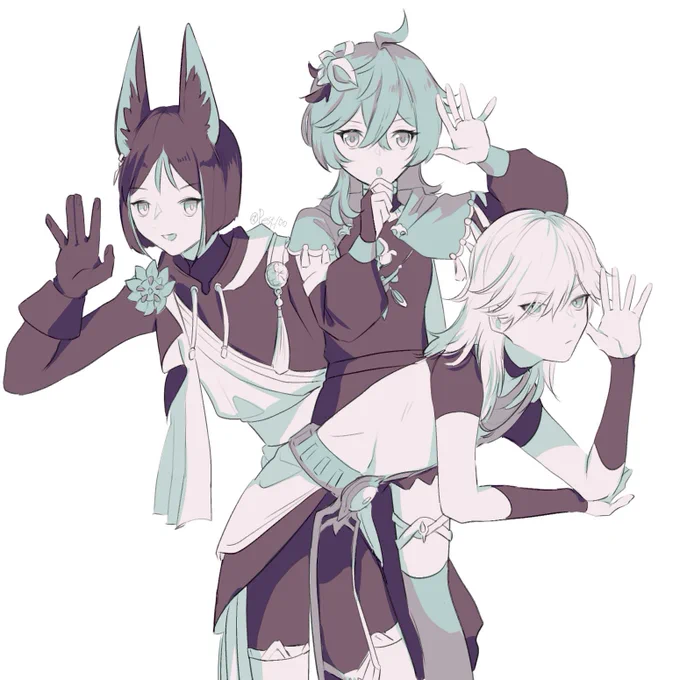 スメールこの3人好き絵※トレス 