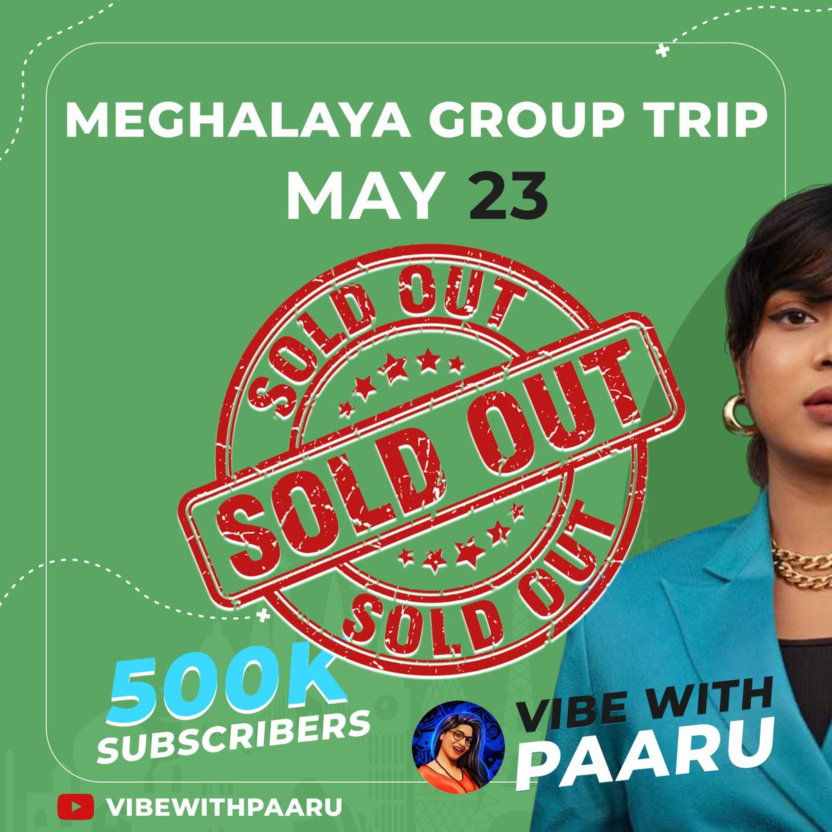 Sincere thanks to all those travel souls who registered with us. This trip will be your best memory. You have my word 🤌 Let the game begin ❤️🔥🧿 #Meghalaya #GroupTrip #VibeWithPaaru