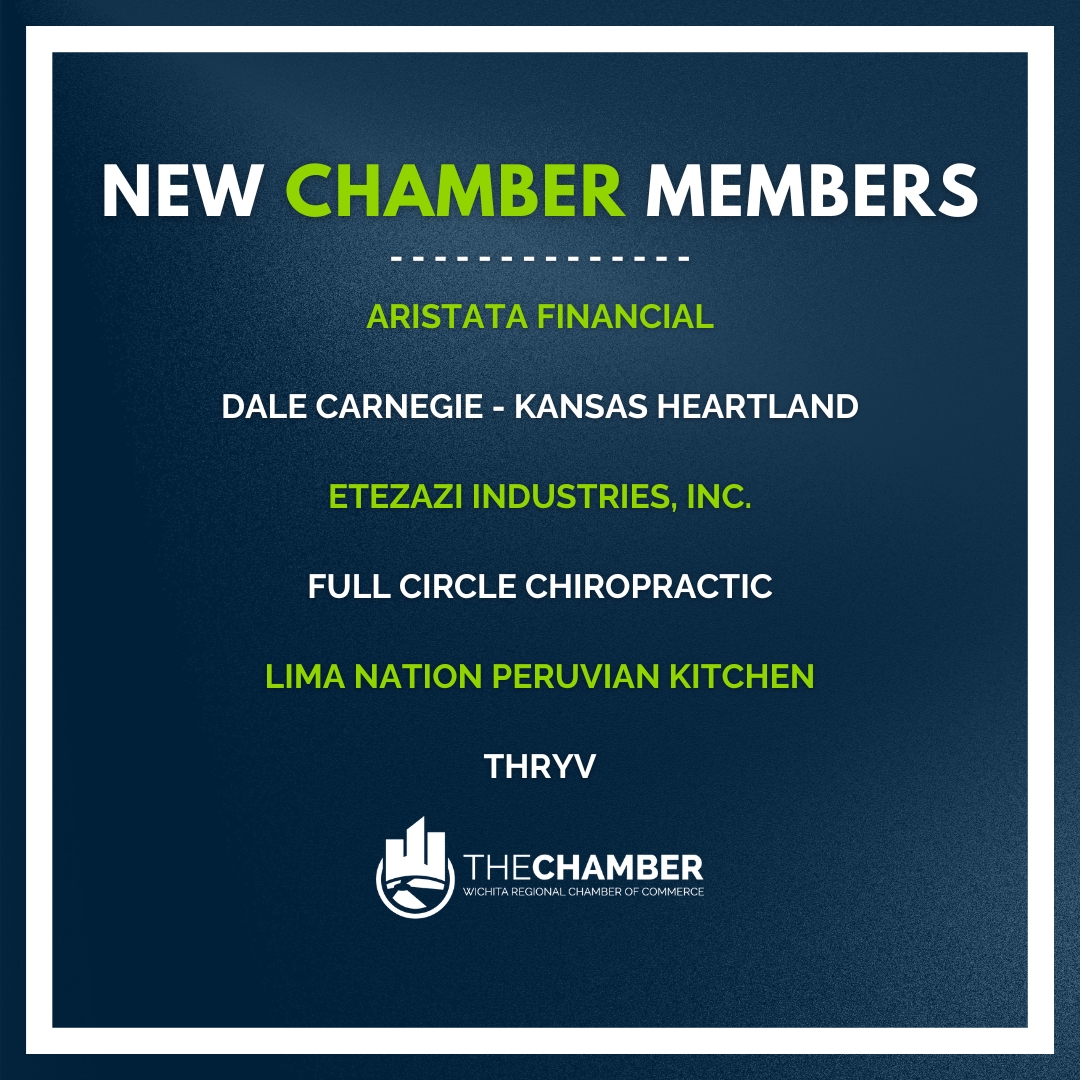 It's New Member Monday! Please help us welcome our newest members of the Wichita Chamber. Keep these new members, and all Chamber members, in mind next time you are ready to do business. Find these businesses and more on our online business directory. wichitachamber.org/membership/