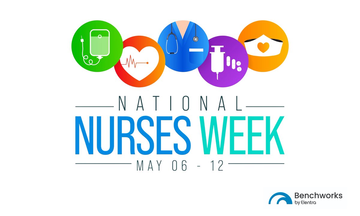 Happy National Nurses Week (May 6-12)! Thank you to all the nurses for your dedication and care. Your efforts truly make a difference.

#NursesWeek24 #Nursing #CelebrateNurses #NationalNursesWeek #NursesWeek2024 #BenchworksbyElentra