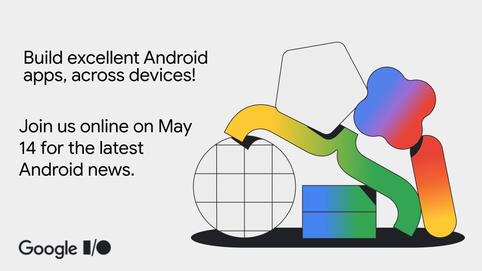 Want to build adaptive Android apps and future-proof your app? 🤩 Tune in to #GoogleIO on May 14 for our Android sessions! → goo.gle/io24-x
 
-Building for the future of Wear OS
-Rendering your game across surfaces
-Building adaptive Android apps
And more