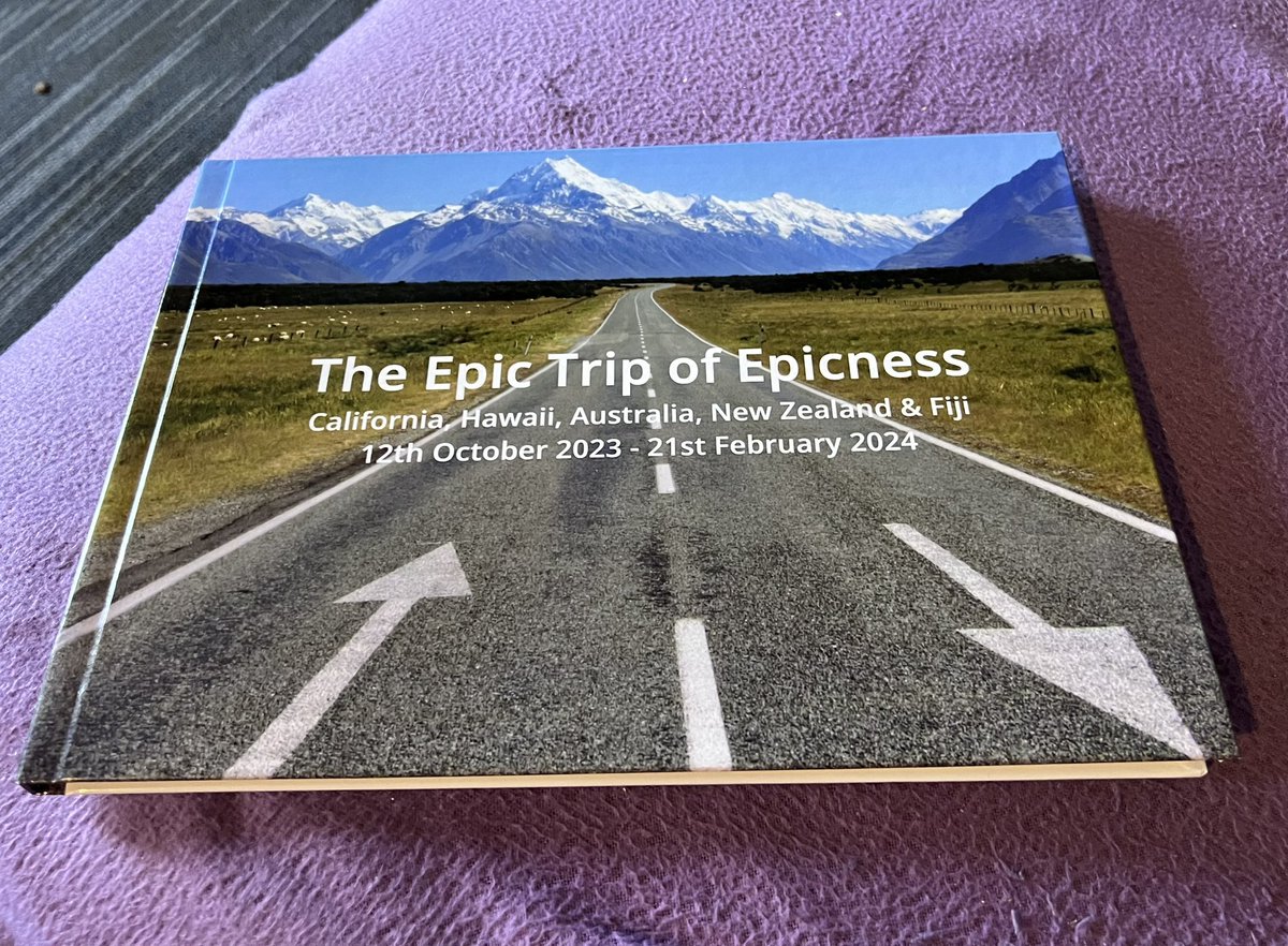 Our photo album from our NZ trip has arrived 🥰