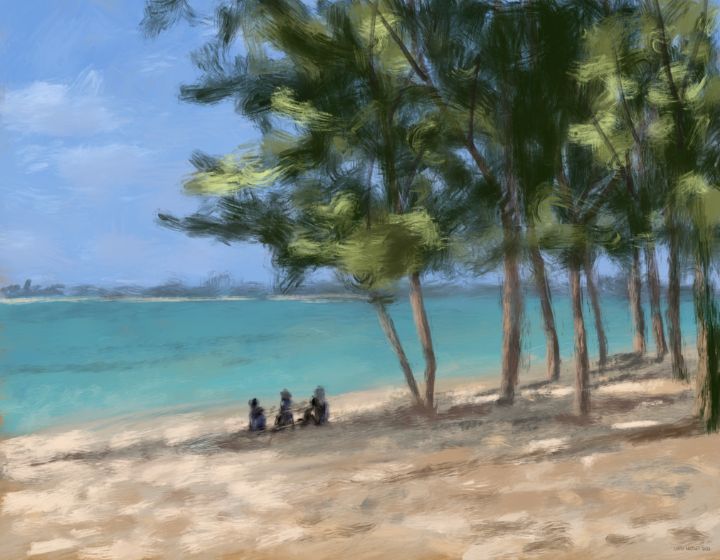 Art of the Day: 'Junkanoo Beach'. Buy at: ArtPal.com/LarryWhitler?i…