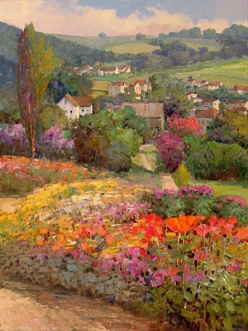 Kent Wallis paintings are sublime. Calming and gentle His son Sean also paints similar subjects in a not so different style dads taught him well