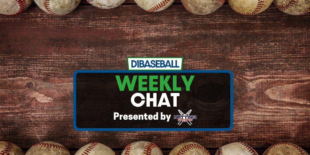 💬‼️WEEKLY CHAT‼️💬 We're gonna start a little early today at 11:30-11:45 AM. Make sure to get your questions in NOW! d1baseball.com/chats/d1baseba…