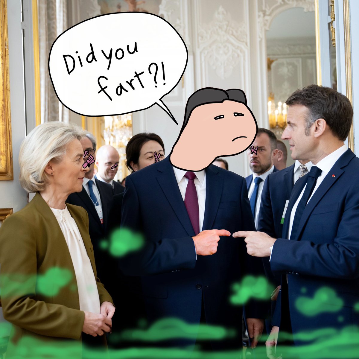 JinpengSol's tweet photo. who seid politics dozent stink? Clearly, deyve never bin in a room wit word liderz trying to 'clear the air'!

$JIN https://t.co/DdGlJEiw1R