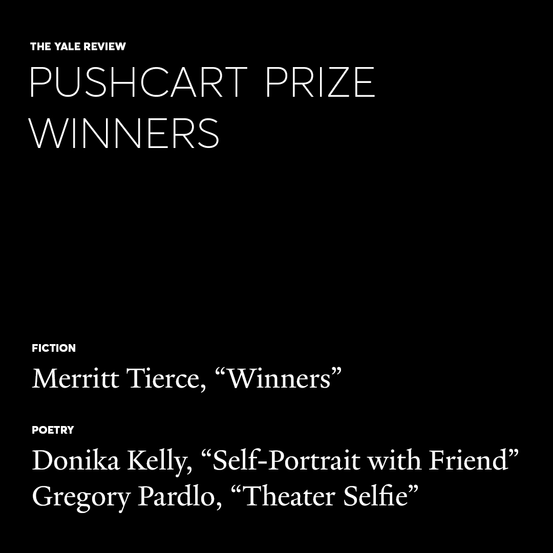 Congratulations to @PushcartPrize winners Merritt Tierce, @officialdonika, and @pardlo! ✨ Their work will appear in the prize's 49th edition next year. Revisit their pieces on our homepage today: yalereview.org