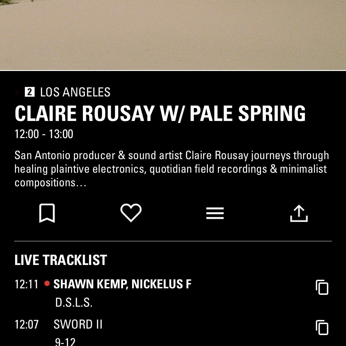on @NTSlive today w Pale Spring celebrating their new release “murmuration” 🎵