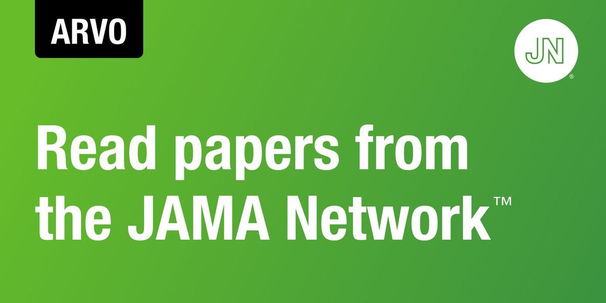 At #ARVO2024? Check out our page created for attendees, with recent articles and podcasts from @JAMAOphth, @JAMA_current and @JAMANetworkOpen, and information for authors on submitting your manuscripts to our Network journals ja.ma/4dshfDW