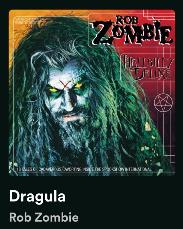 Dig in the ditches,
And burn thru the witches,
Slam in the back of my Dragula🎶🥁🎸#RobZombie #Dragula #HellBillyDeluxe #RnFnR